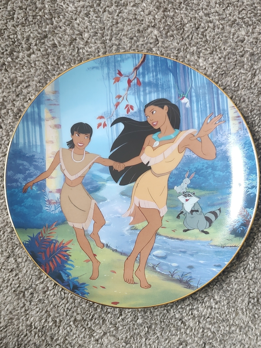 The Bradford Exchange "Best of Friends" Pocahontas Collector Plate No. 381A